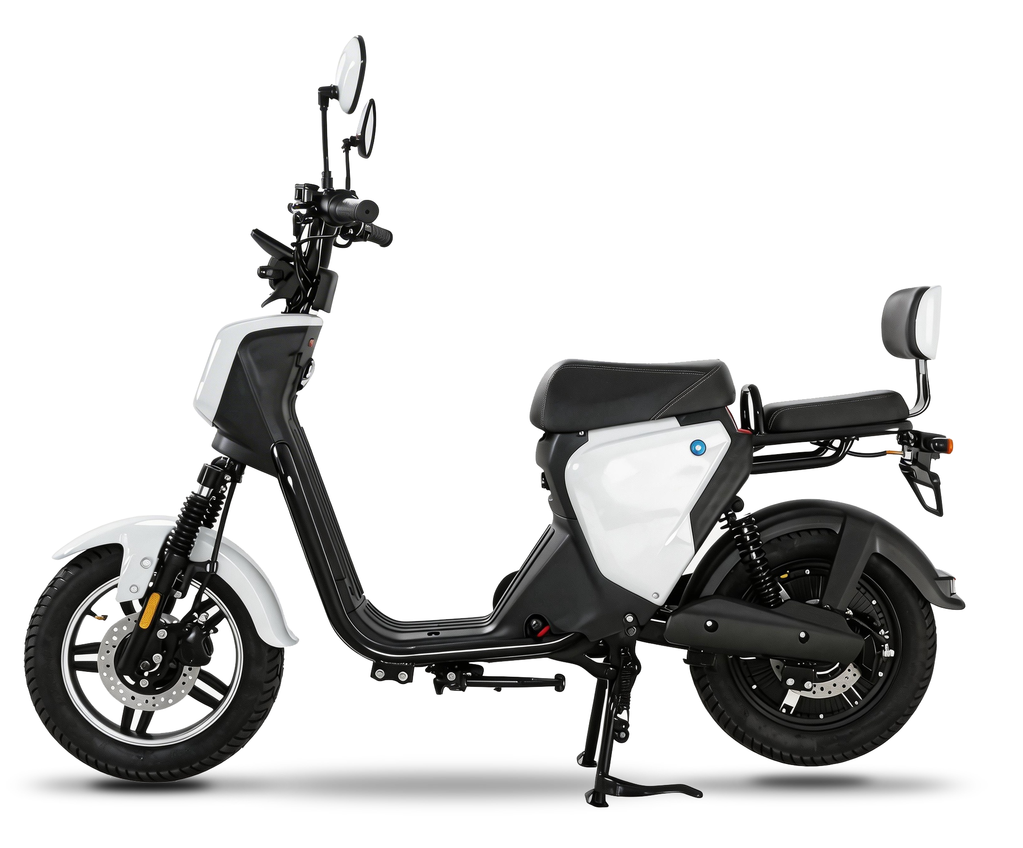 electric pedal bike-white