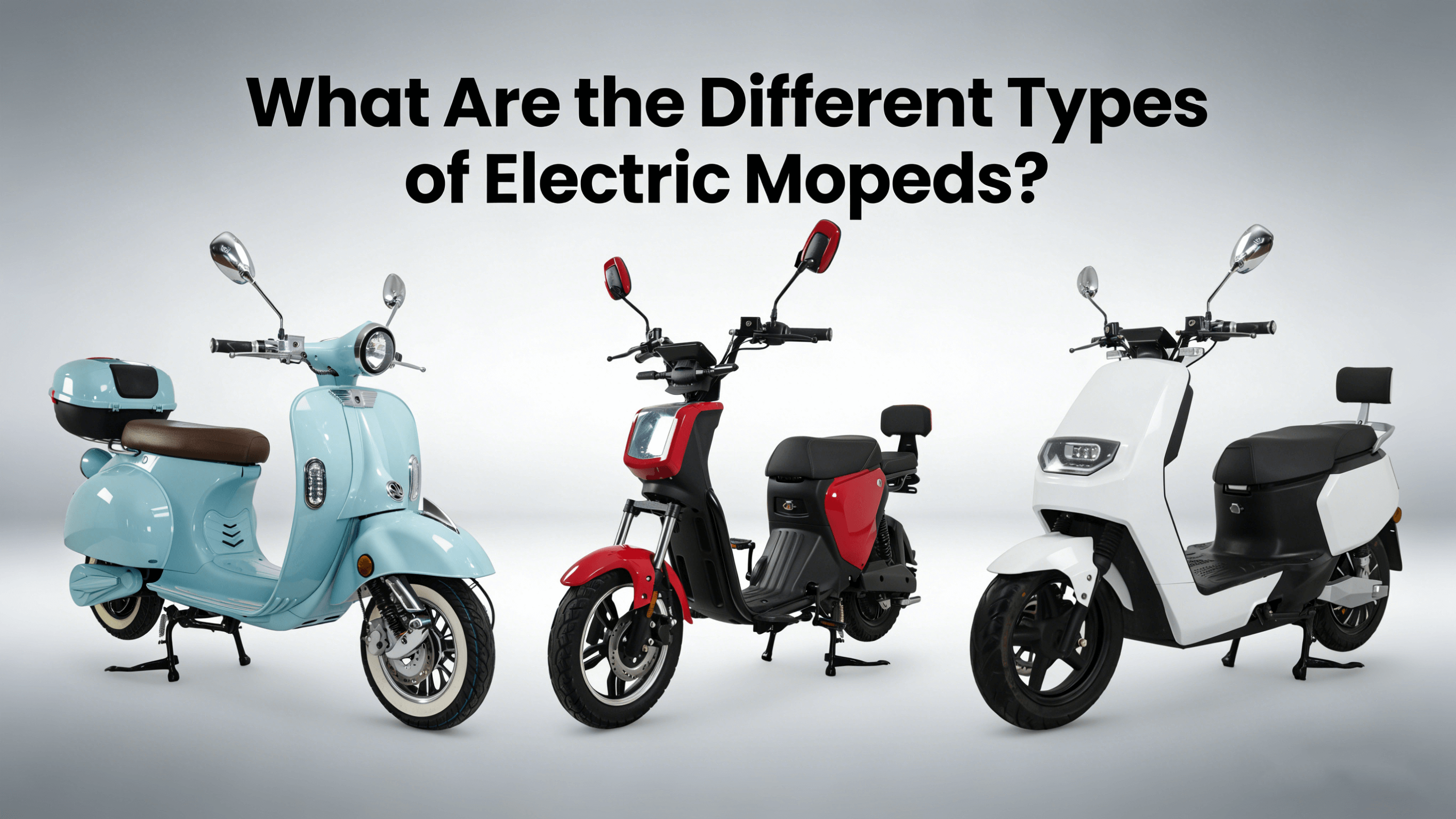 What Are the Different Types of Electric Mopeds?