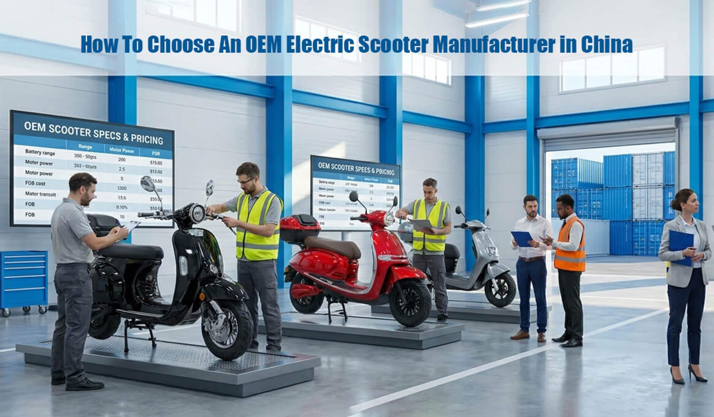 How To Choose An OEM Electric Scooter Manufacturer in China