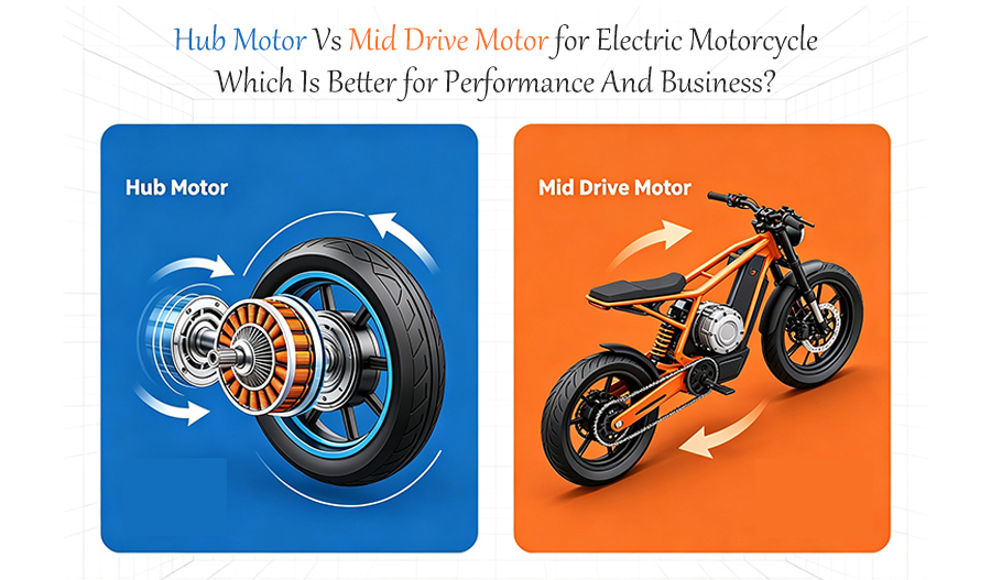 Hub Motor Vs Mid Drive Motor for Electric Motorcycle: Which Is Better for Performance And Business?